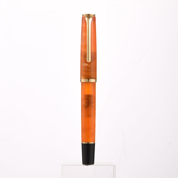 Hongdian N1 Orange Resin Fountain Pen - Extra Fine Nib With Converter