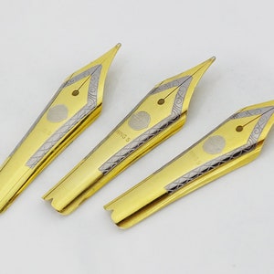 3 pezzi Wingsung 699 pennino di ricambio pennino stilografica taglia # 6 oro / argento ef / f / m set di pennini,