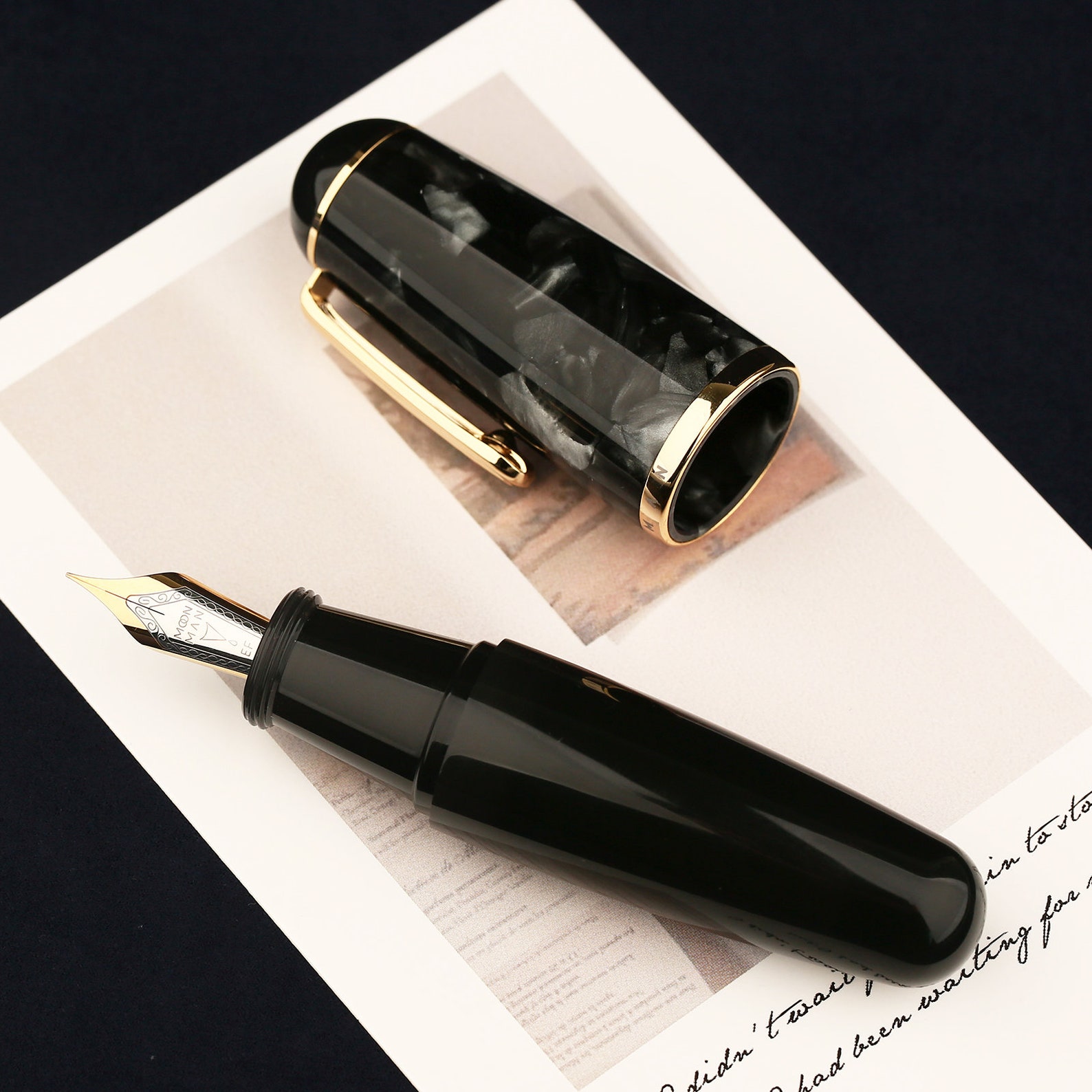 Moonman Q1 Mini Eyedropper Fountain Pen Resin Short Pocket Etsy