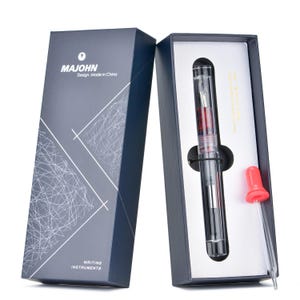 Majohn C4 Eyededropper Fountain Pen Fine Nib Acrylic Clear