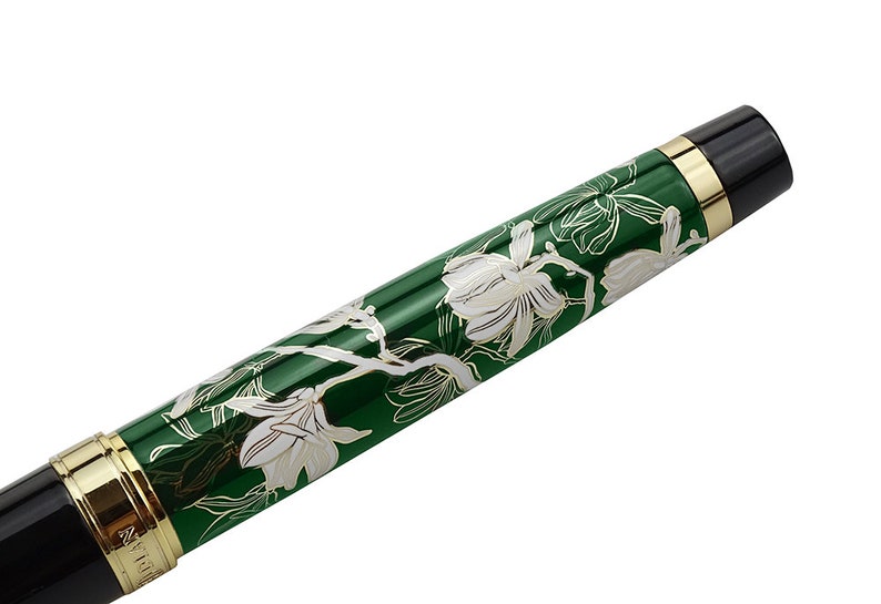 Personalized Hongdian 1837 Fountain Pen Handdrawing Green Etsy