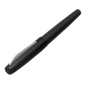 KACO EDGE zwart/blauw/bruin geborsteld metaal aluminium vulpen met 2 cartridges inktpen, iridium EF penpunt met geschenkdoos voor kantoor school