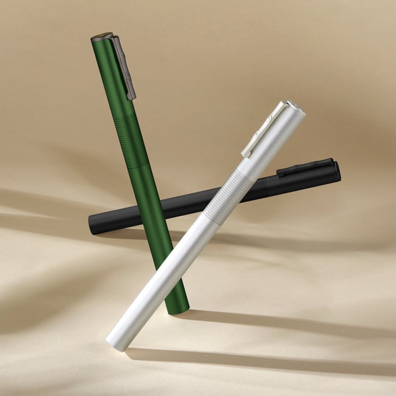 New Hongdian H3 Black/ Silver/ Green Aluminum Fountain Pen - Etsy