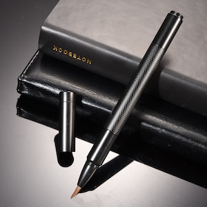 Hongdian W1 Black Forest Brush Pen, kalligrafiepen past op converter/cartridges