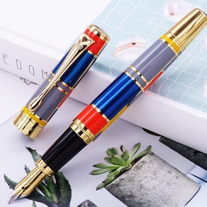 Hero 767 Fashion Style Füllfederhalter, Mittlere Feder 5 Farben Pane Schmuck auf Top Office Geschenk Schreibstift