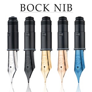 Original German Size 6 Bock Nib Fountain Pen Replaced Nib EF/F/M/Broad Nib for Asvine P36, P50,P80, V200