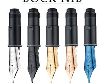 Original German Size 6 Bock Nib Fountain Pen Replaced Nib EF/F/M/Broad Nib for Asvine P36, P50,P80, V200