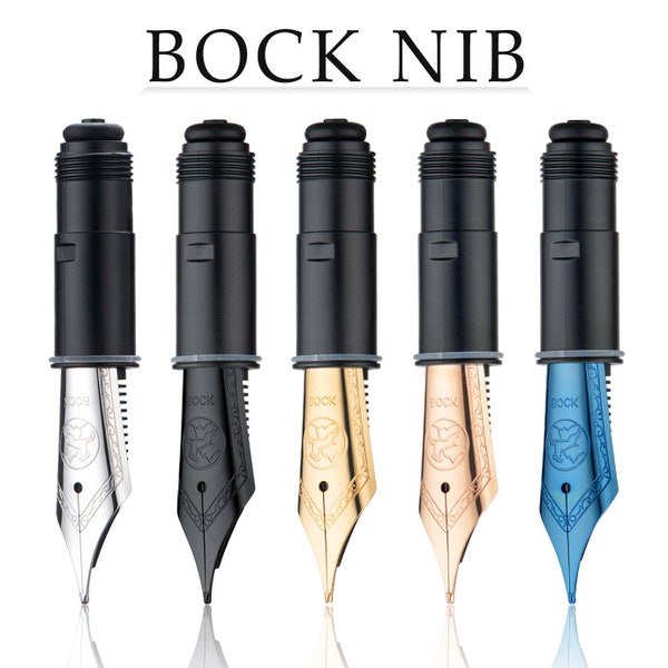 Original German Size 6 Bock Nib Fountain Pen Replaced Nib EF/F/M/Broad Nib for Asvine P36, P50,P80, V200