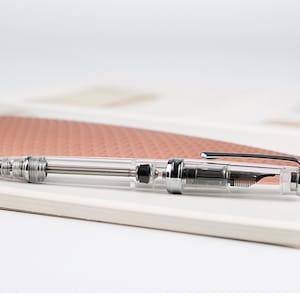 PENBBS 268 vacuümvulpen, transparant acryl, extra fijn/fijn/ medium penpunt Schrijfcadeau Schrijfpen