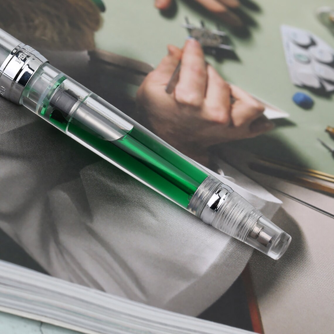 PENBBS 456 Vacuum Filling Fountain Pen 16 Transparent Etsy