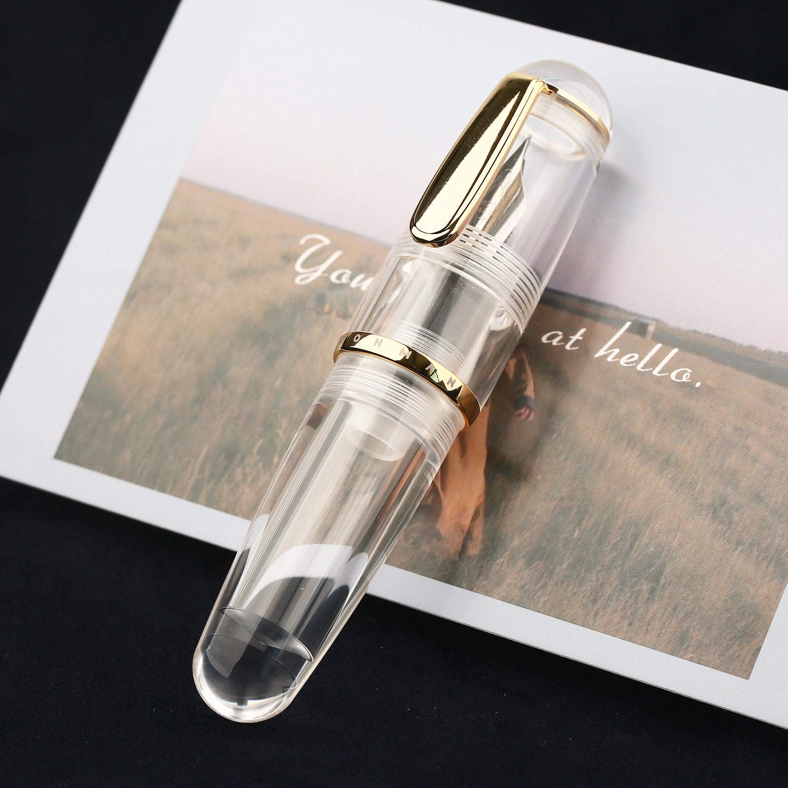 Moonman Q1 Mini Eyedropper Fountain Pen Resin Short Pocket Etsy