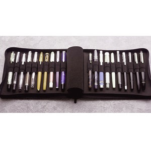 KACO vulpenetui pen, rollerball etui, zakelijke stijl zwart/grijs waterdicht voor 20 pennenzakjes