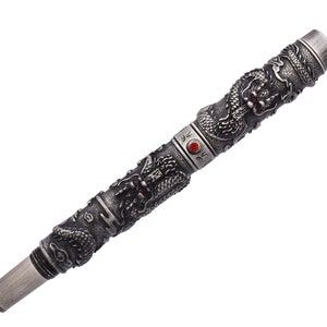 Top Luxus JINHAO Stift Einzigartige Double Dragon Prägung Metall Roller Kugelsch - 7