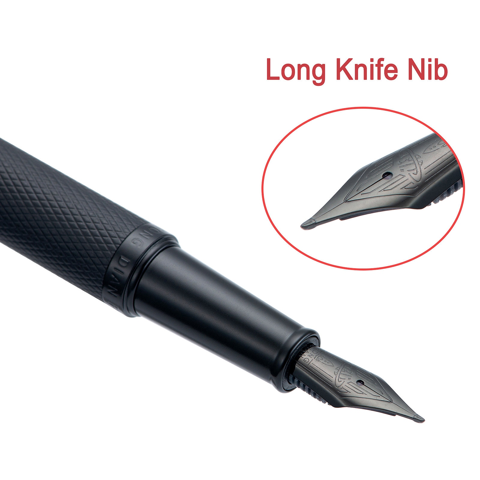 Hongdian 1850 Black Forest Fountain Pen Blade Nib / Long Knife Nib