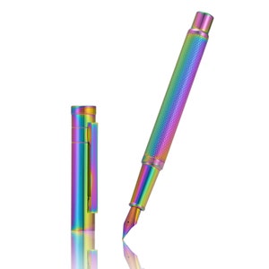 New Hongdian 1851 Forest Fountain Pen Rainbow Color Extra Fine/ Fine/Medium/ Bent Nib Metal Writing Pen Gift