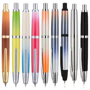 Jinhao 10-pers vulpen geleidelijke kleur met clip kantoor schrijven intrekbare pen