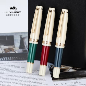 Penna stilografica Jinhao 82 Mini Resin, EF/F/M Penna tascabile corta Regalo di auguri per ufficio