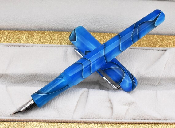 Neuer Picasso Zelluloid Füllfederhalter EtSandy Aurora PS-975 Iridium F Geschenk