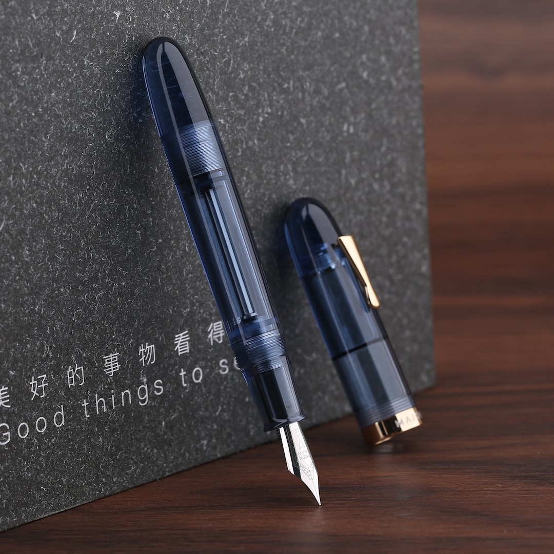 計4個fontaine skyblue2個、thumbprint2個 Amazon.com : erofa Majohn P136 Piston Fountain Pen Extra