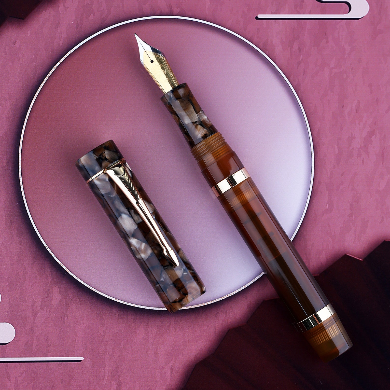 Majohn M700 Resin Fountain Pen BOCK Fine Nib 6 Luxury Pen Etsy