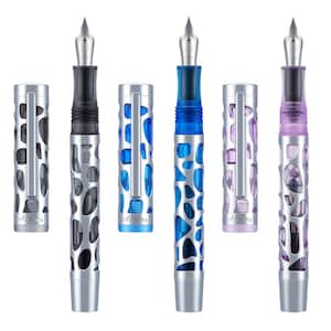 Asvine M169 Füllfederhalter Pipette und Konverter Füllung, Transparent Acryl Skeleton Pen EF/F/M Nib