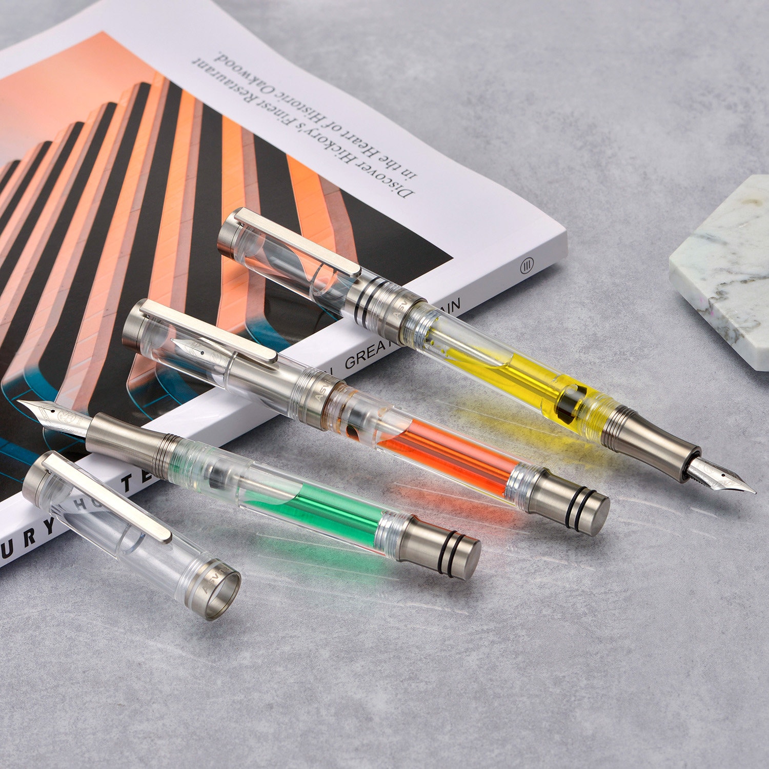 筆記具 Asvine V200 EF BOCK Amazon.com : Asvine V200 Titanium Fountain Pen Vacuum