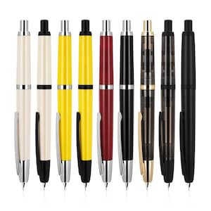 Jinhao 20 Press Fountain Pen Retractable Writing Pen with Clip EF/F/ M Office Gift