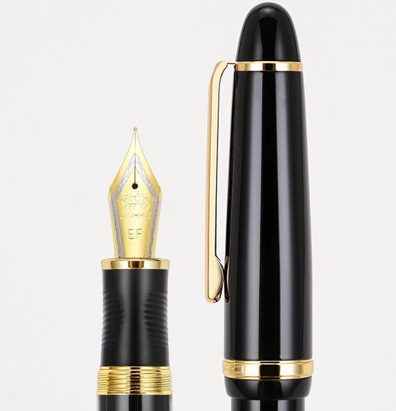 Jinhao X850 Black Metal Fountain Pen, Iridium Ef/f/m/bent Nib #35