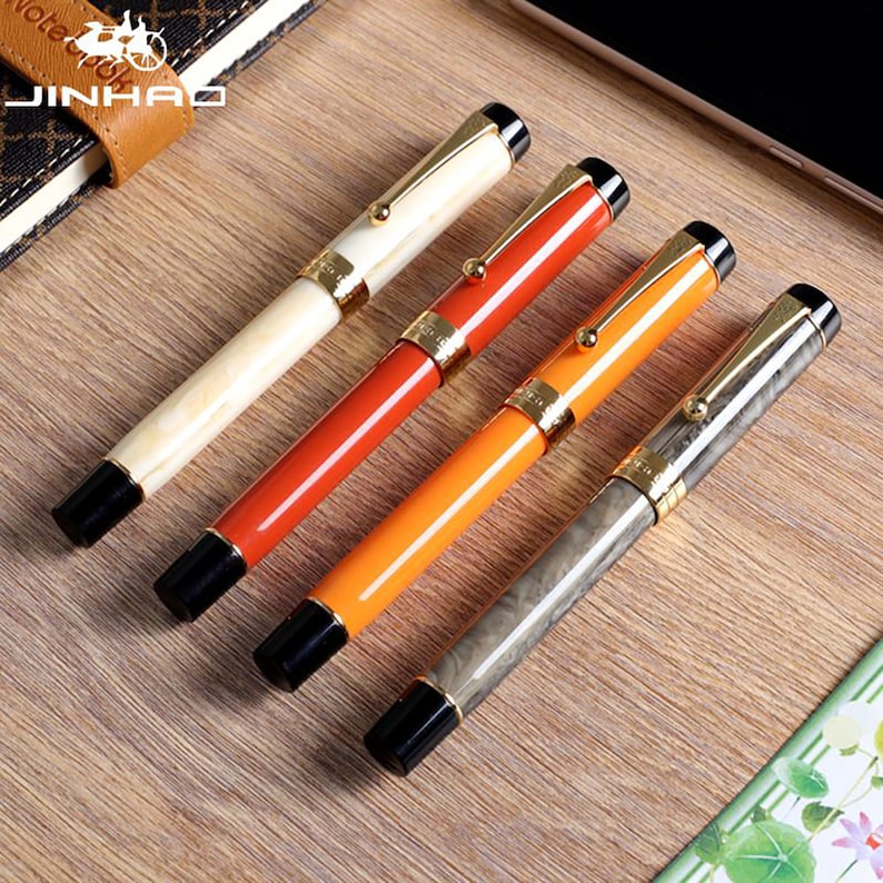 Jinhao 100 Centennial Resin Fountain Pen EF/F/M/Bent Nib Etsy