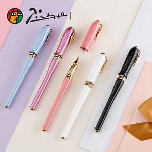Picasso 986 Greek Irene commemorazione Fountain Pen, Extra Fine Nib Bud Cap Leaf Clip Gift Box Set, Business Gift Pen Signature Collection
