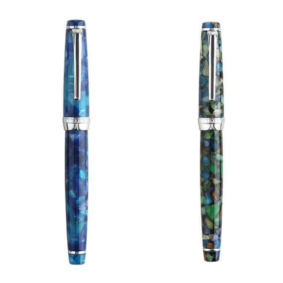 MAJOHN 万年筆 グリーン・ブルー MAJOHN 万年筆 グリーン・ブルー