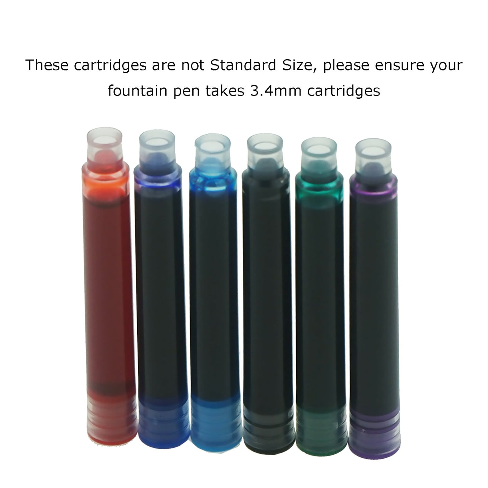 Hongdian Fountain Pen Ink Cartridges Black/ Blue /colorful Etsy