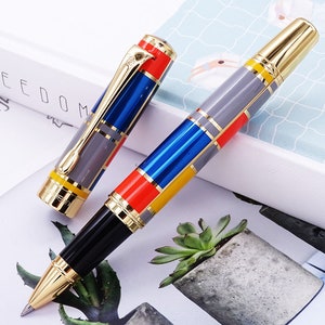 Penna roller Hero 767, riquadri d'inchiostro con colori alla moda con rifiniture in oro, gioielli in cima al regalo di laurea in ufficio