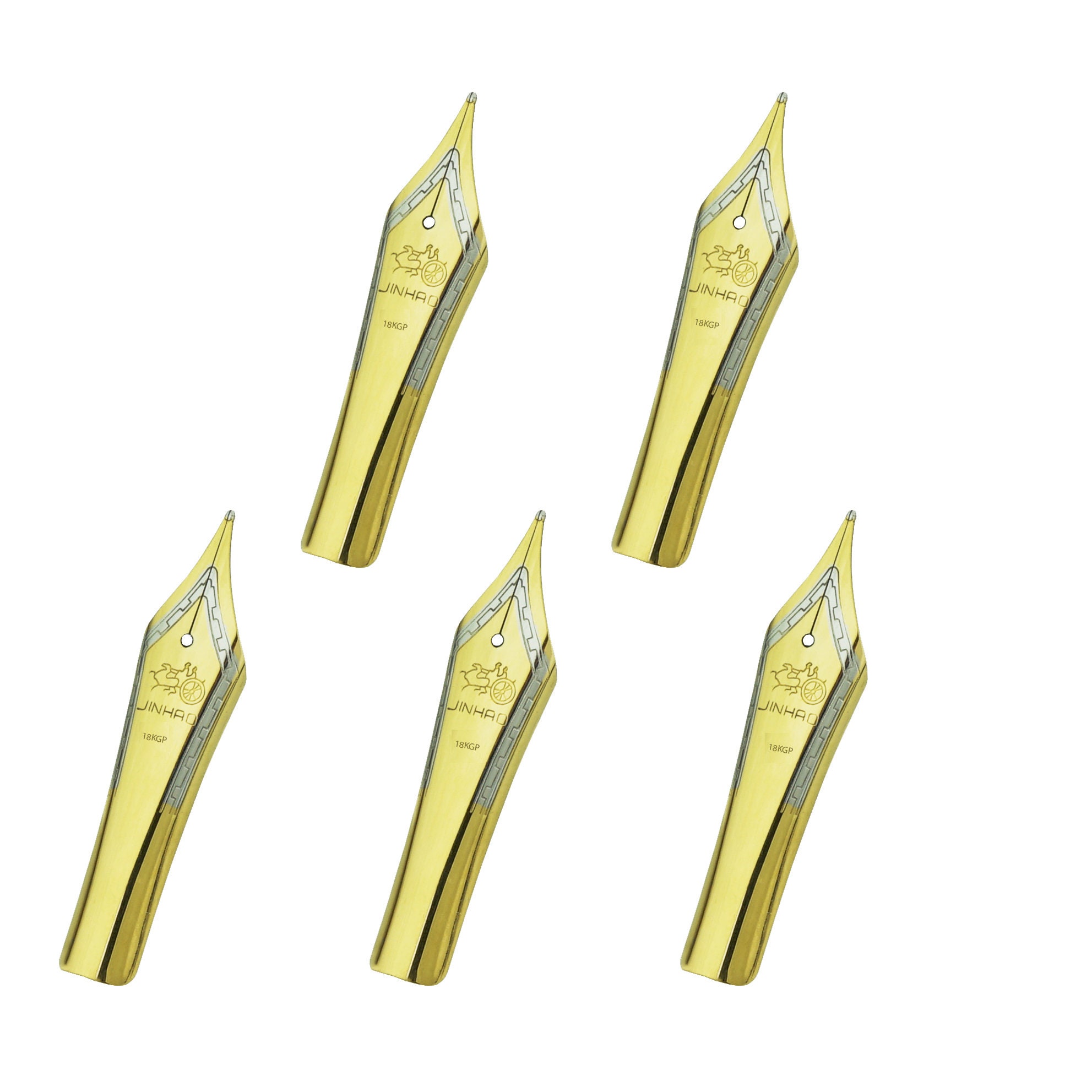 Pcs Jinhao Fountain Pen Replacement Nib Gold/ Silver Tip Fit 159