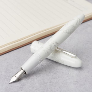 Hongdian N23 Fountain Pen Rabbit Year Metal Pen, Iridium Extra Fine/ Long Knife/ Long Blade Medium Nib Classic Pen image 6