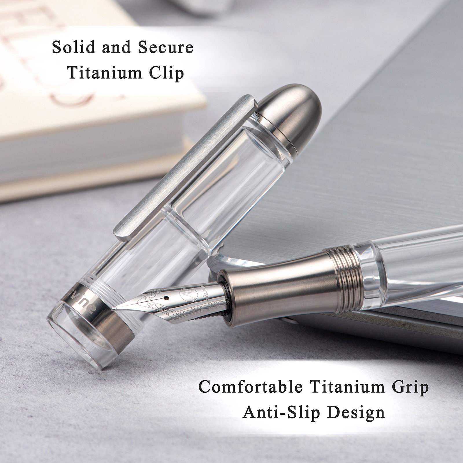 Asvine P36 Titanium Fountain Pen Piston Filling Clear Etsy Canada