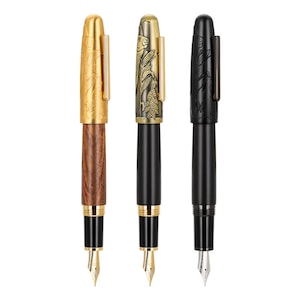 Jinhao 9056 Bull Vulpen Houten Pen, EF/F/M/Gebogen Pen Pen Cadeau