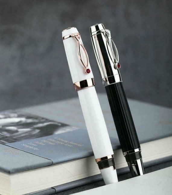 Majohn X1 Rotary Retractable Fountain Pen, Iridium Extra Nib Resin