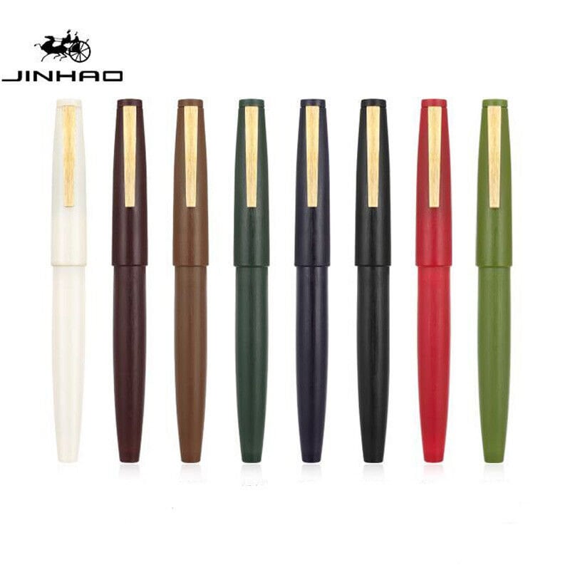 Jinhao Ceramic Fountain Pens 0.5mm Fine Nib Metal Silver Clip Inking Pens  for Writing Back To School Office Supplies Stationery
