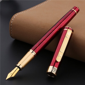 Picasso 902 Gentleman vulpen met roodgouden rand, handtekeningpen, executive pennen voor bedrijven en collecties