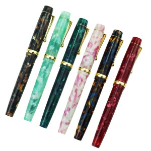 New Acrylic Resin Fountain Pen, Extra Fine/ Fine/ Bent Nib Classic Pen, Beautiful Gift Pen