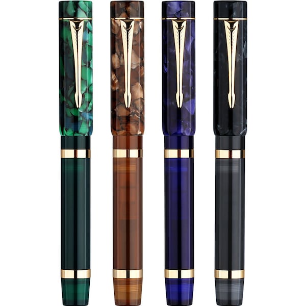 Majohn M700 Resin Fountain Pen BOCK Fine Nib #6 Luxury Pen Writing Gift Pen