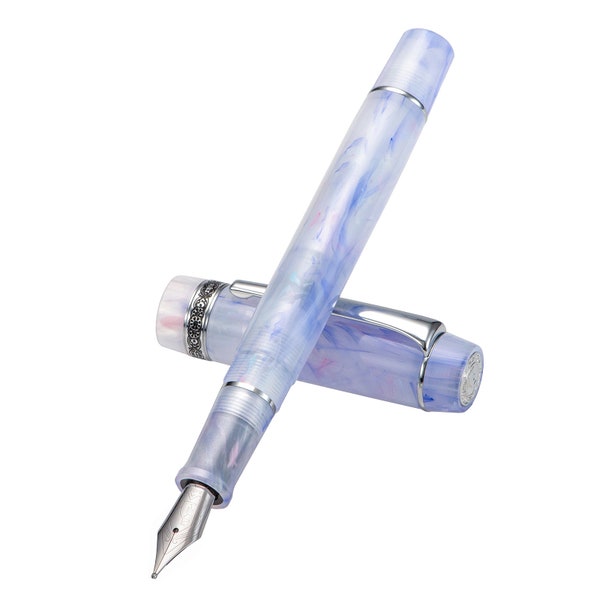 Kaigelu 316A Purple-blue Acrylic Fountain Pen, Extra Fine/ Fine/ Medium Nib Calligraphy Pen Gift