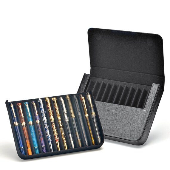 Füllhalter Etui Lanxivi Füllfederhalter Tintenroller Kaffeebraun Gross PU Leder Stiftehalter Fr 48 Stifte Kaffee Pen Case 48 Pu Hlle Kaffeebraun 48 Count Pack Of 1 Federmäppchen Leder