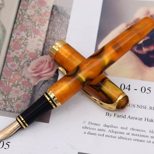 Limited Edition Haolilai Gouden Vulpen, 14K Goud M Penpunt Instrument Schrijven