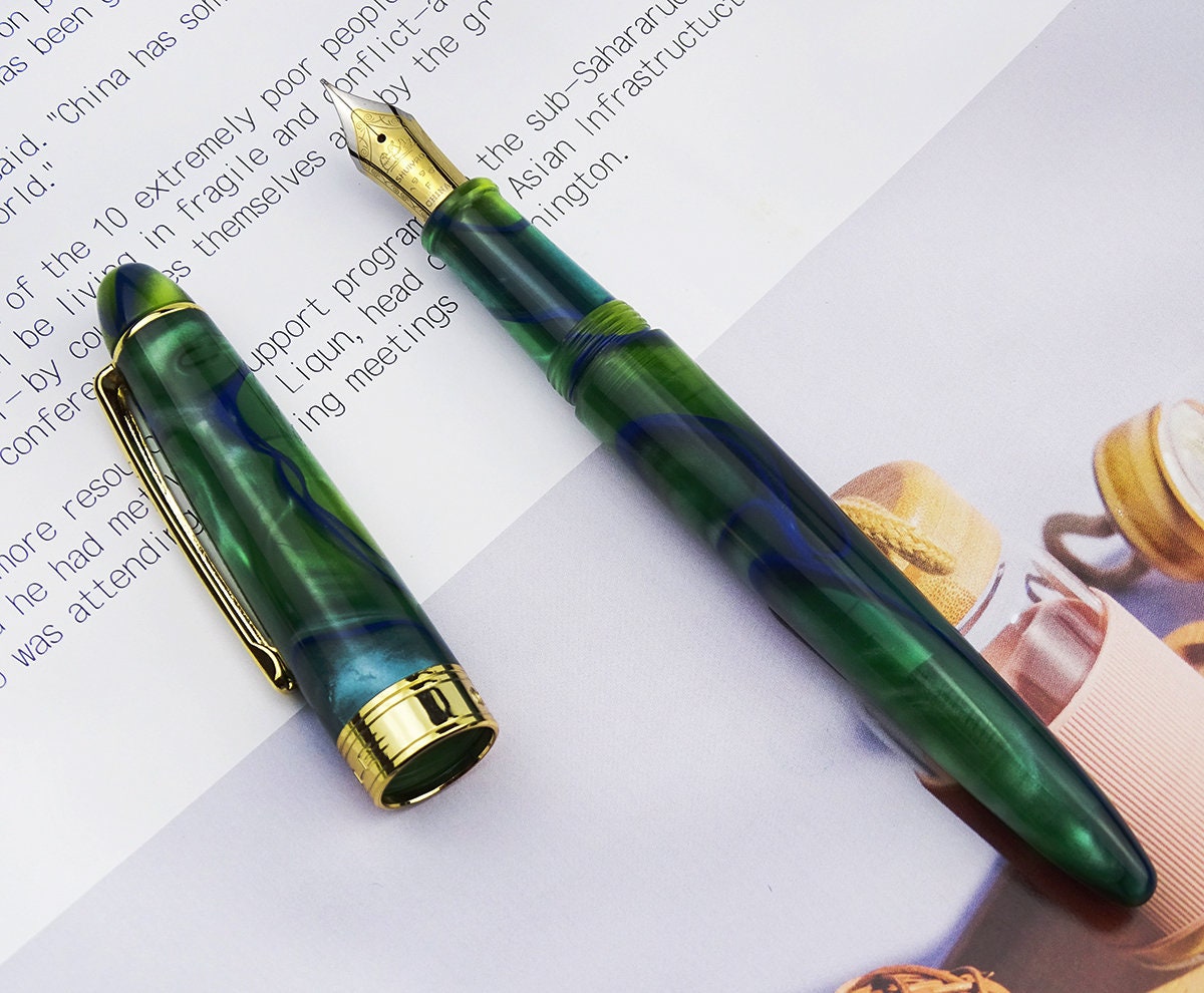 LORELEI Classic Screw Cap transparent Fountain Pen Fine 0.5mm Writing Gifts Chic 