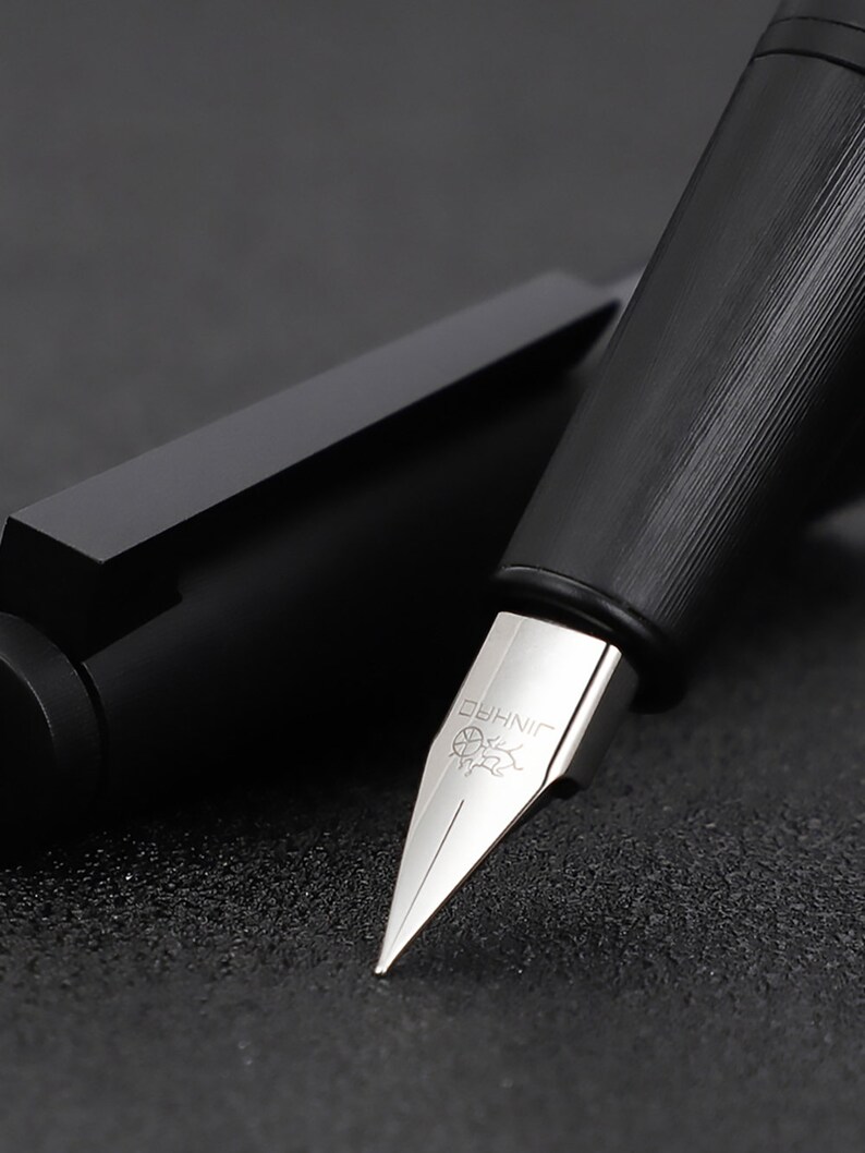 Jinhao 80 Fiber Black Fountain Pen Iridium EF/ F Nib Etsy UK