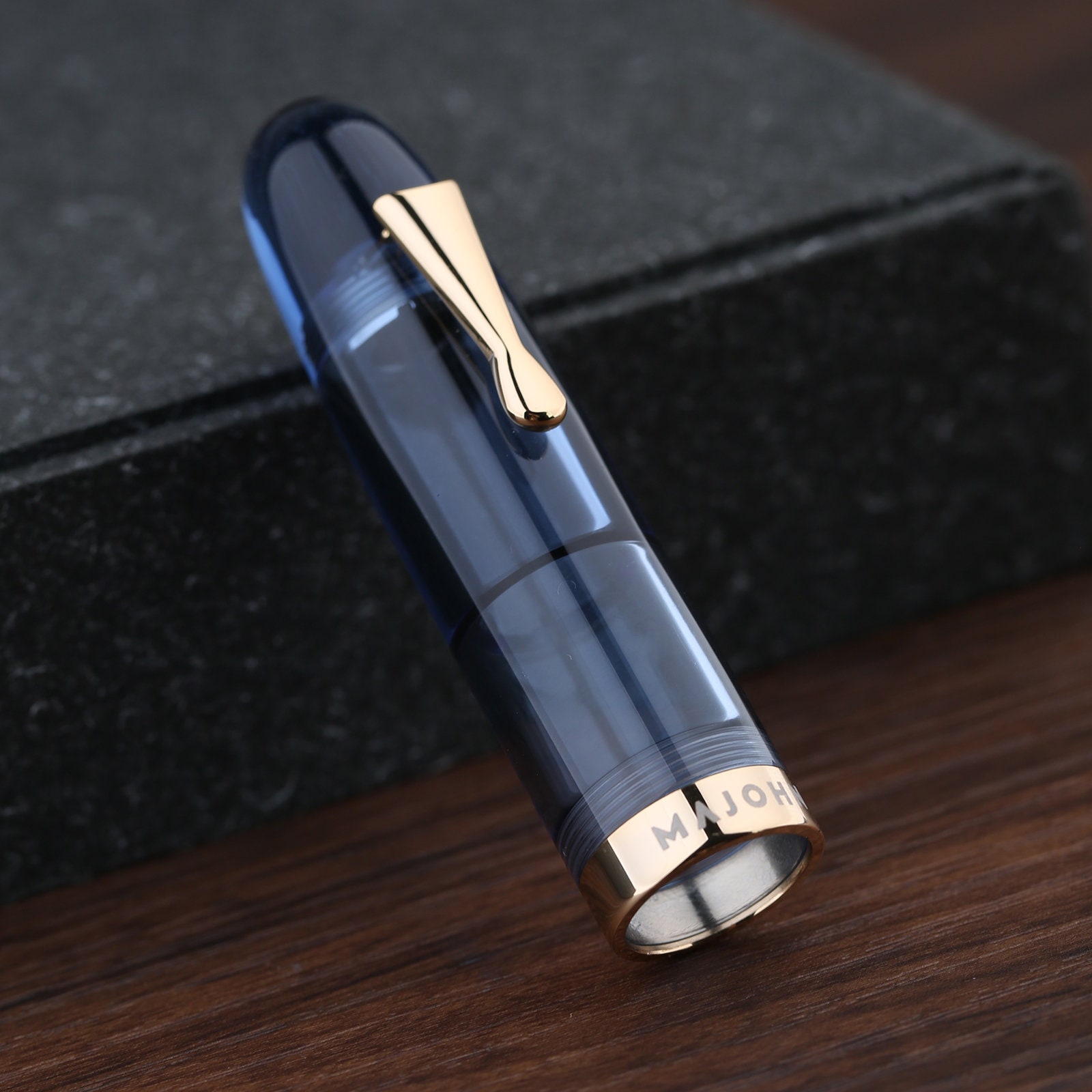 Stylo Plume Majohn C4 Eyedropper Transparent - Grande Taille - Plume EF/F/M - Neuf