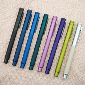 Gepersonaliseerde Hongdian 1850 Zwarte Woud-vulpen, extra fijn/fijn/ medium/gebogen penpunt schrijfpen kerstcadeaupen