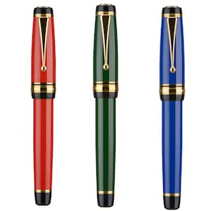 Groot formaat metalen vulpen, Iridium EF/F/M/Bent Nib Office schrijfpen cadeau